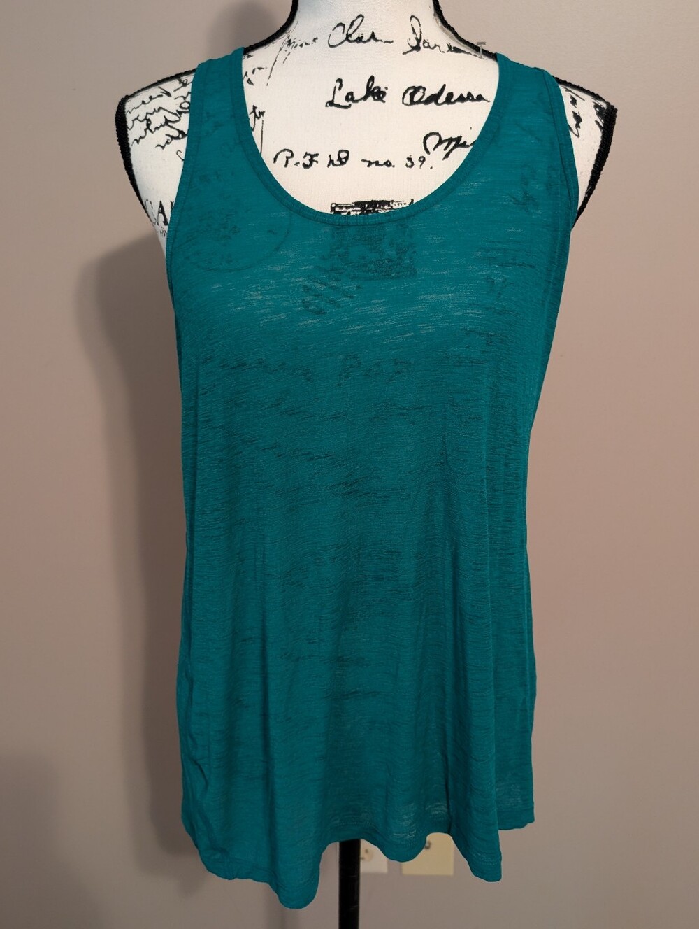 Eddie Bauer Teal Scoop Neck Tank Top